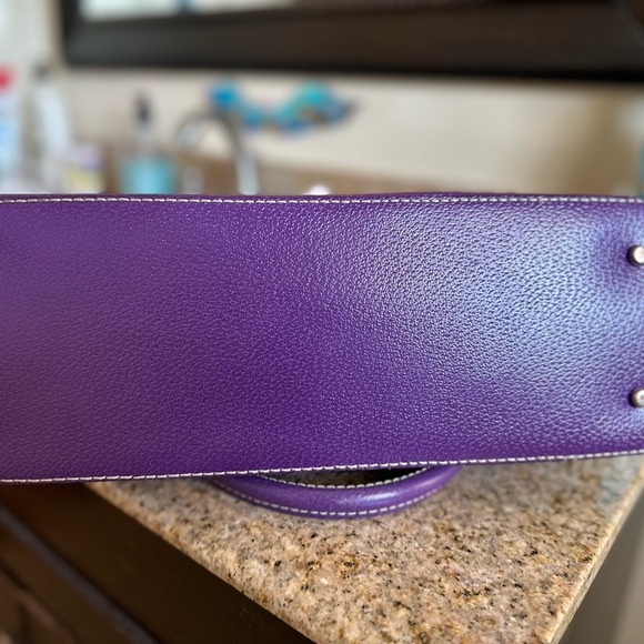 Kate Spade Rich Purple Statement Satchel - Picture 4 of 9